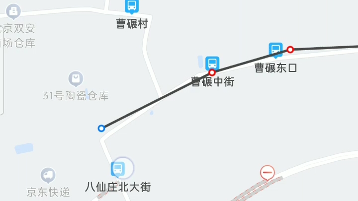 北京公交860路地图复原(曹碾吕家营)哔哩哔哩bilibili