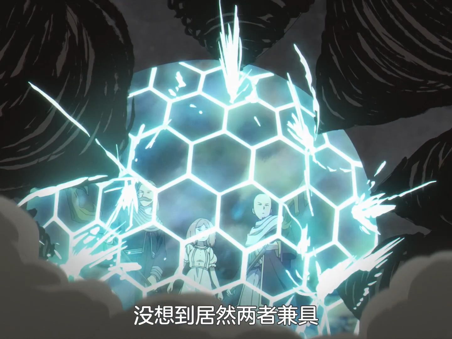 复制体考官给头发施加魔法攻防一体,精神系魔法使想控制让其跪下,结果