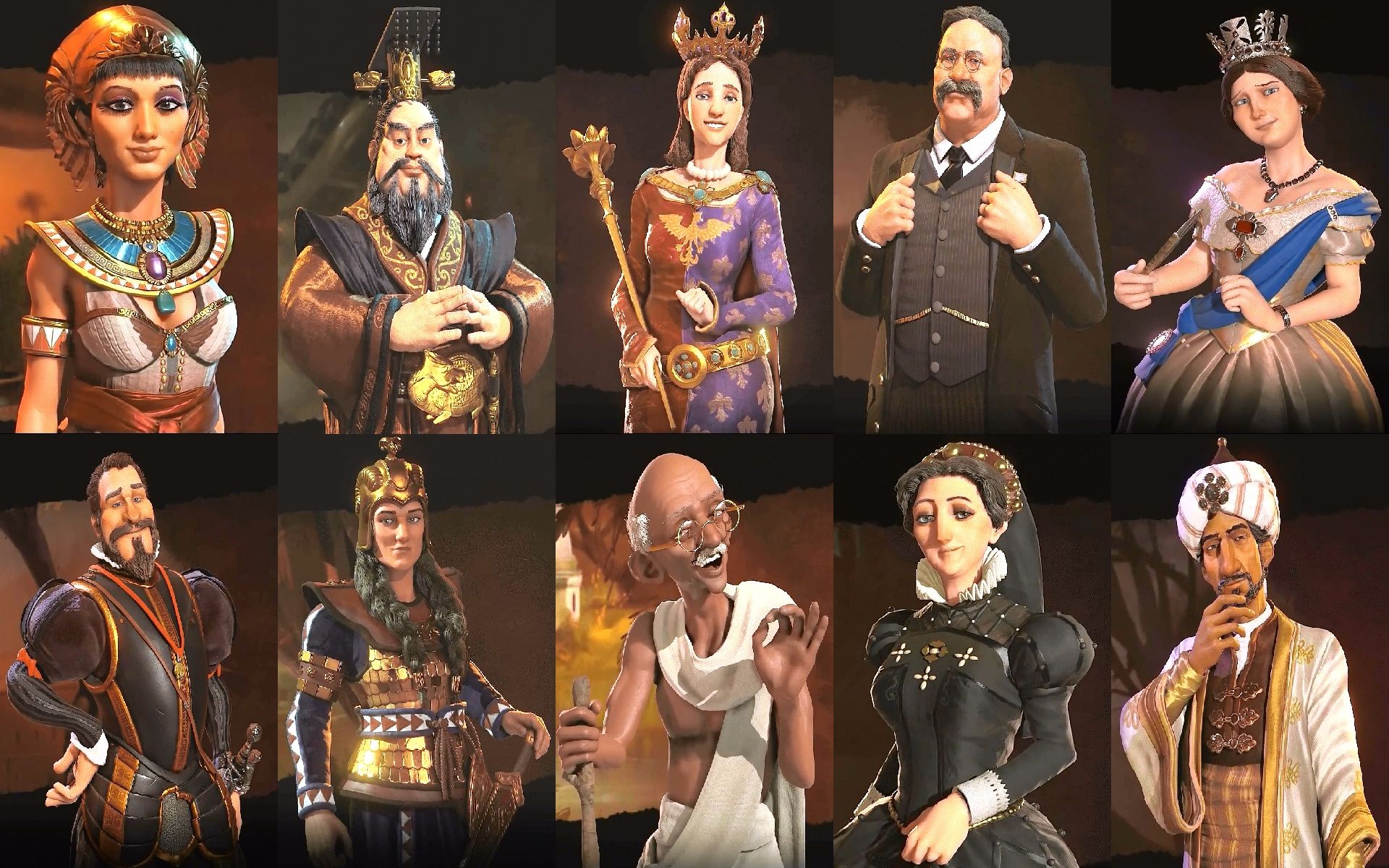 【文明6】全文明全领袖过场动画全收集集锦(暂停更新)