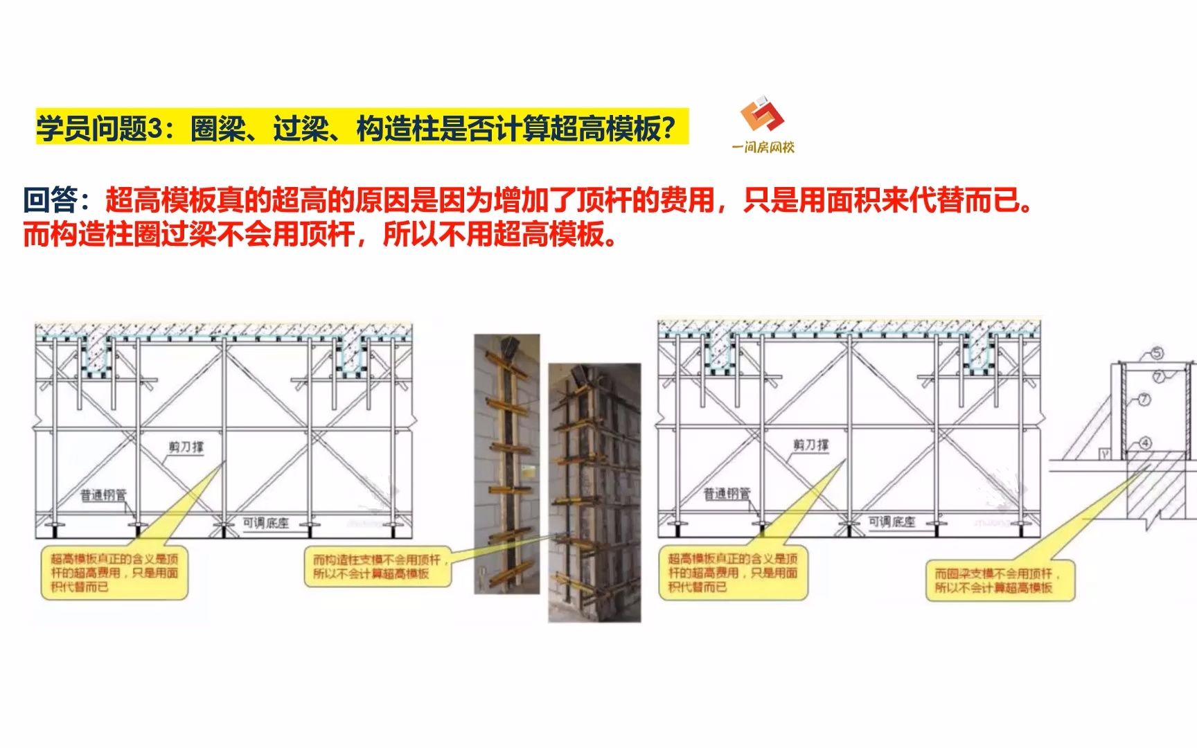 工程造价土建定额中模板超高费计算的几个常见问题(2)哔哩哔哩bilibili