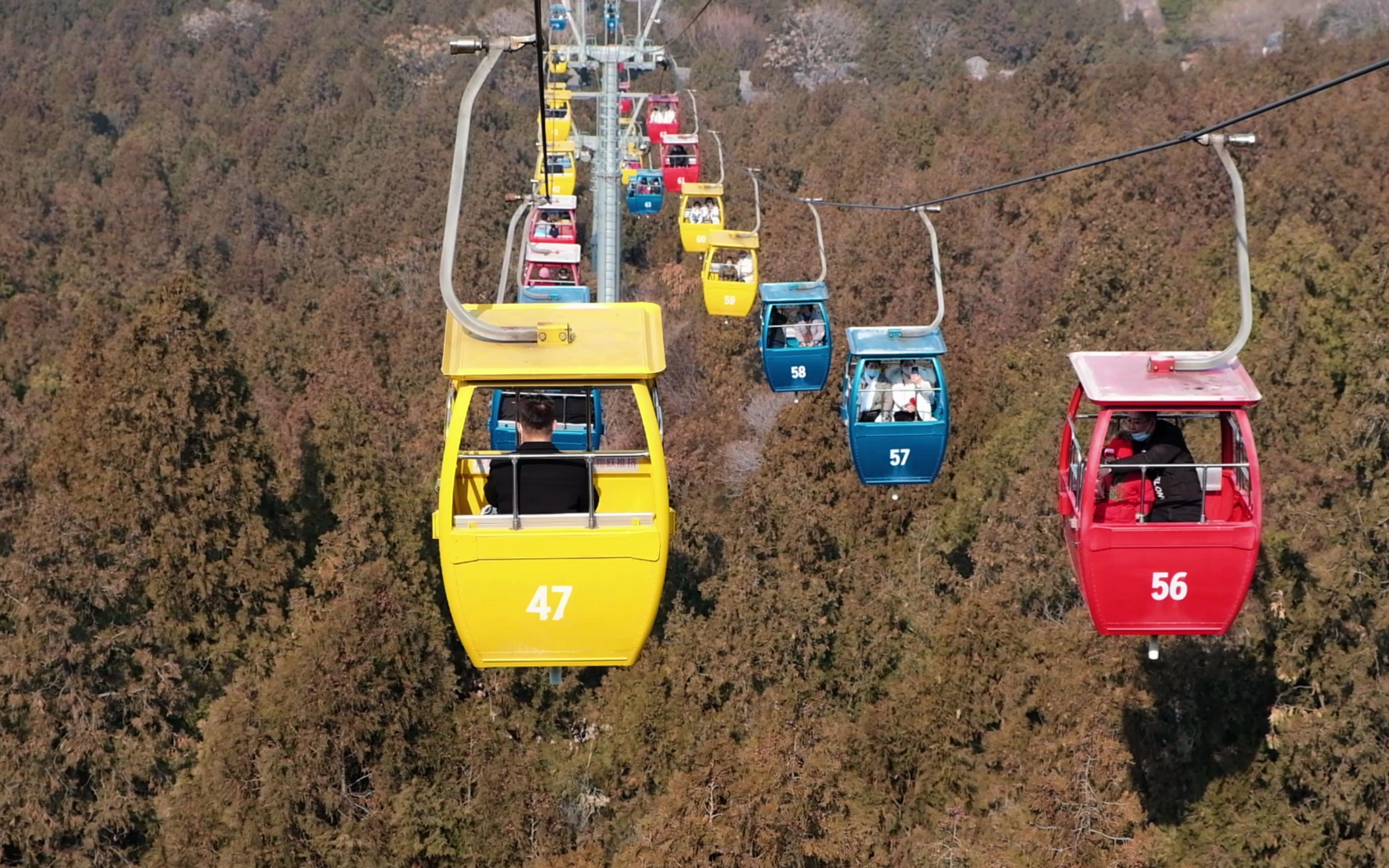 千佛山缆车索道第一视角体验