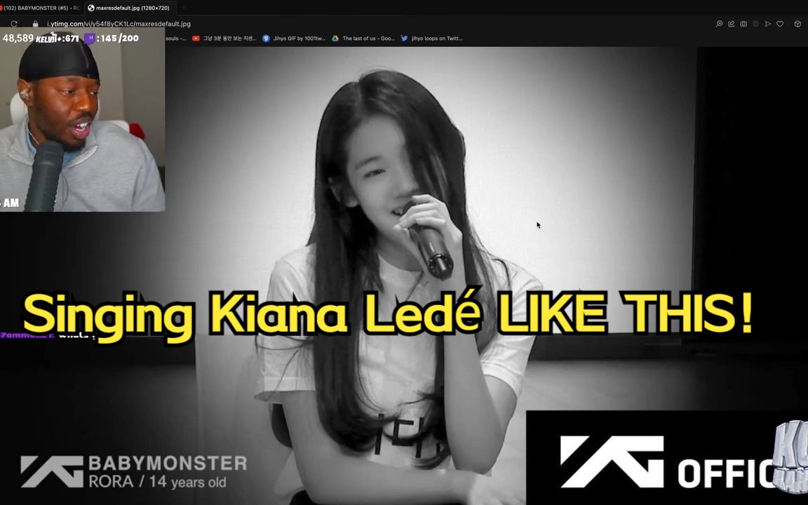 [图]可开字幕【油管 REACTION TO BABYMONSTER RORA Singing Kiana Ledé LIKE THIS! 😭🔥