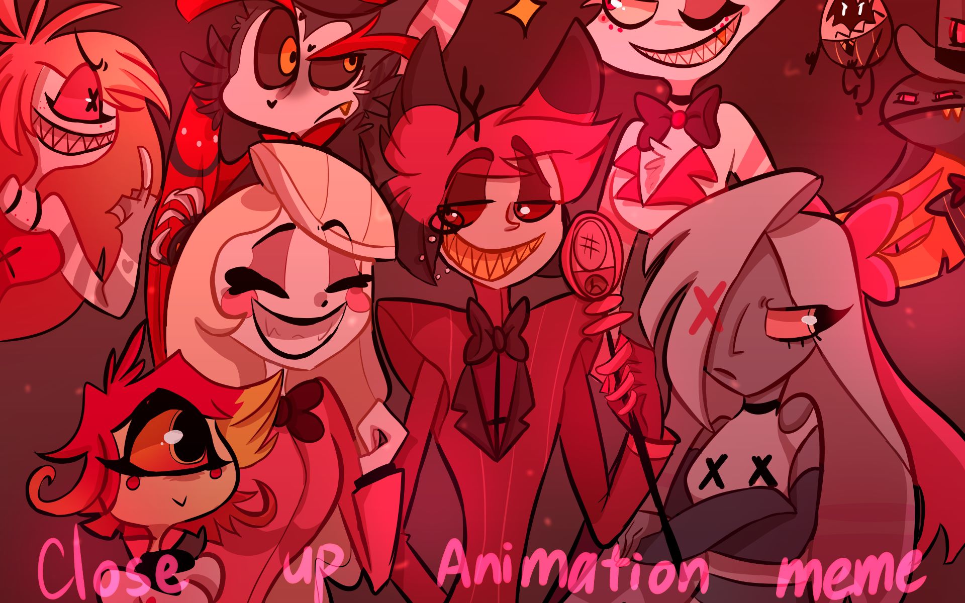 (hazbin hotel/地獄客棧)close up animation meme