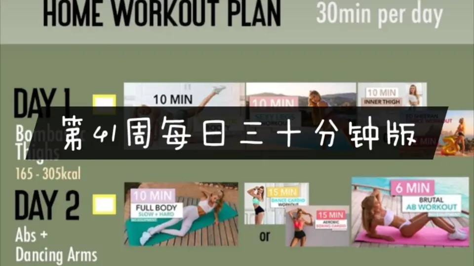 Pamela reif discount home workout schedule