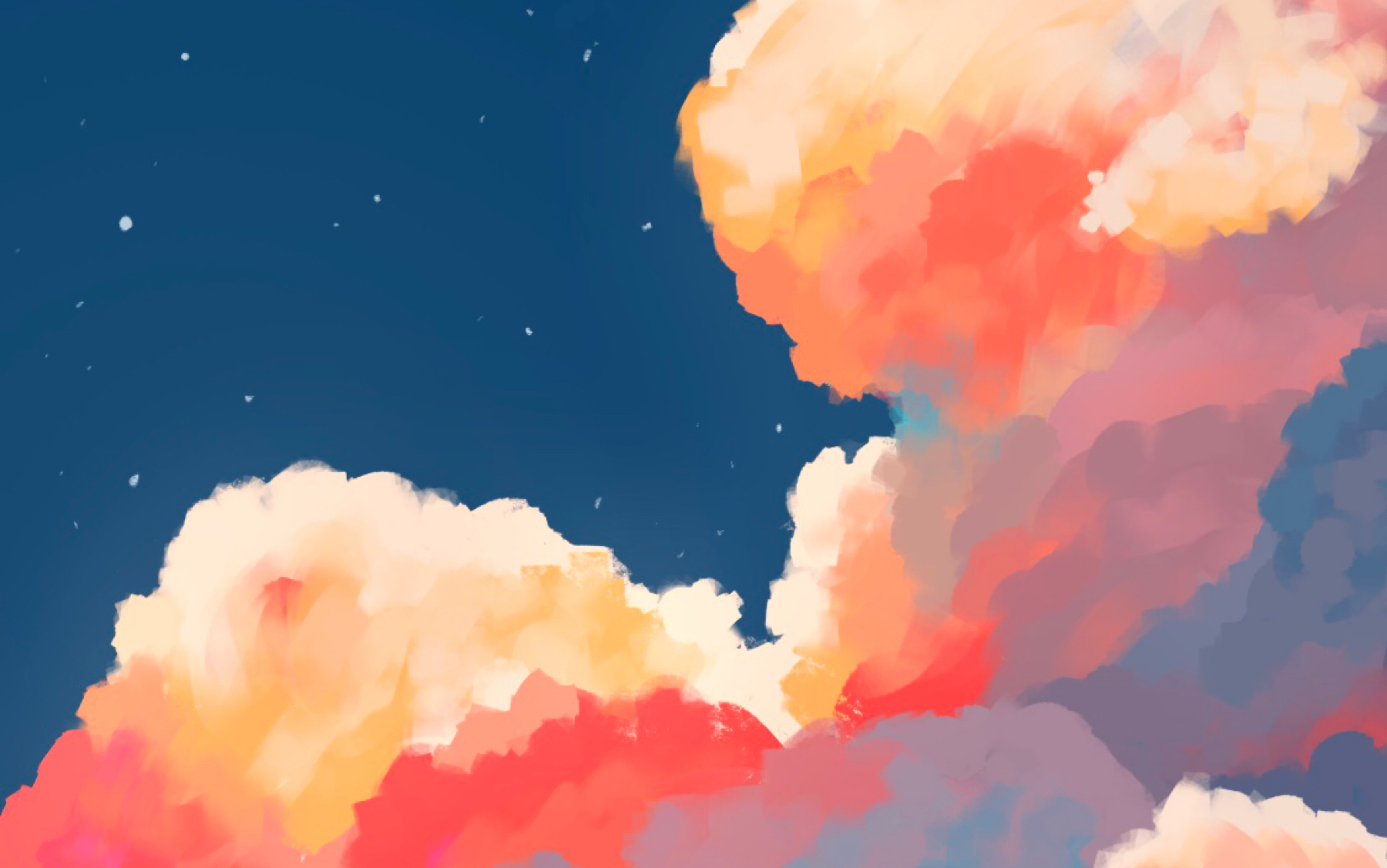 ipad procreate 天空