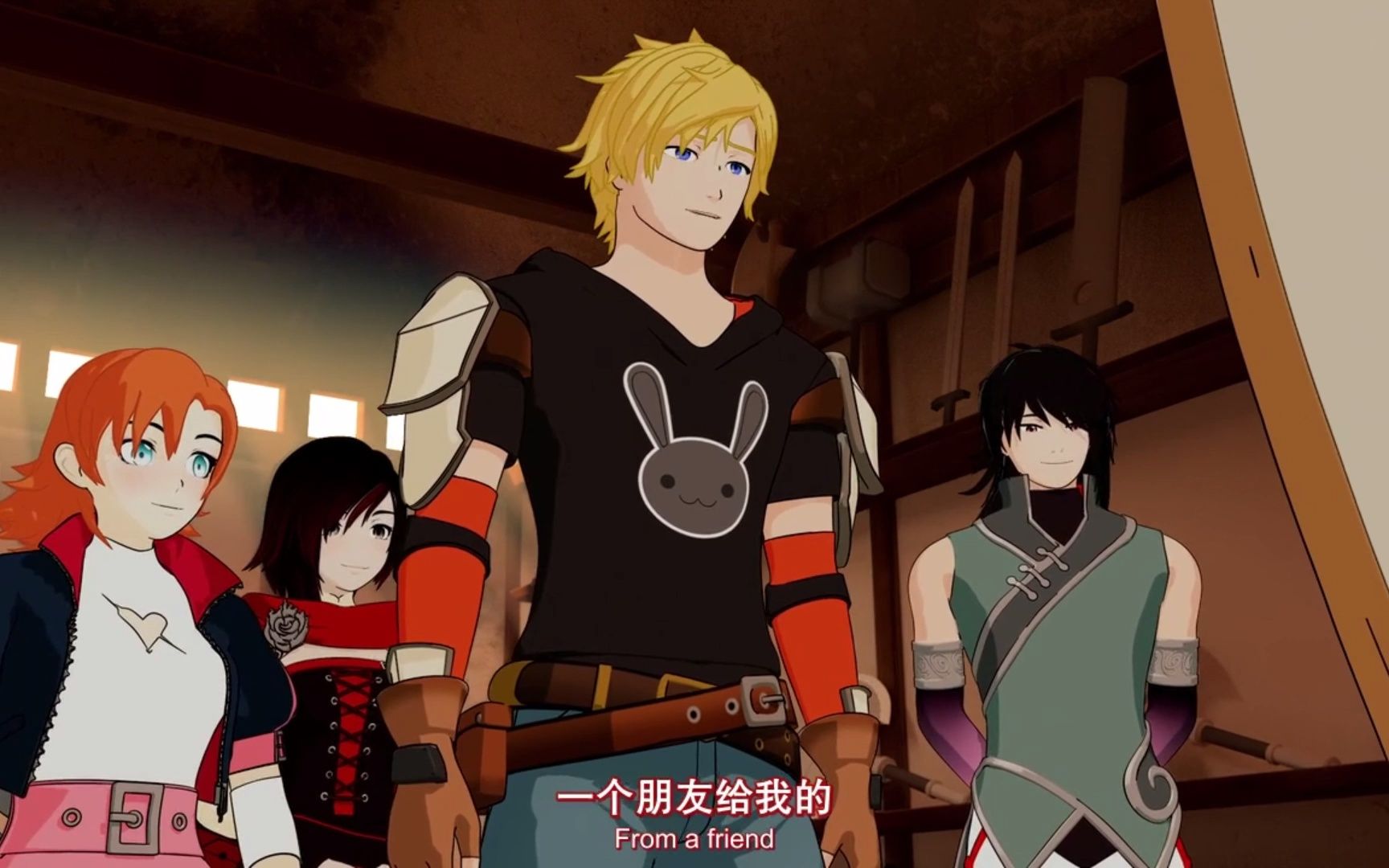 jaune换上pyrrha的装备,新的小队集结完毕踏上旅程~_哔哩哔哩_bili