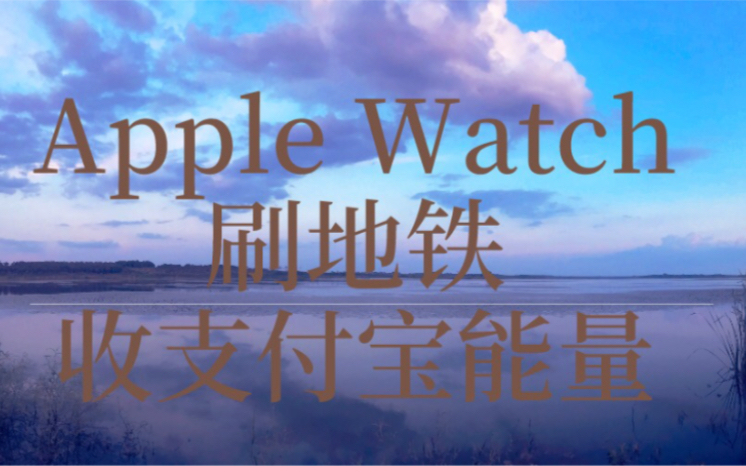 Apple Watch 京津冀一卡通刷地铁丨收支付宝能量哔哩哔哩bilibili