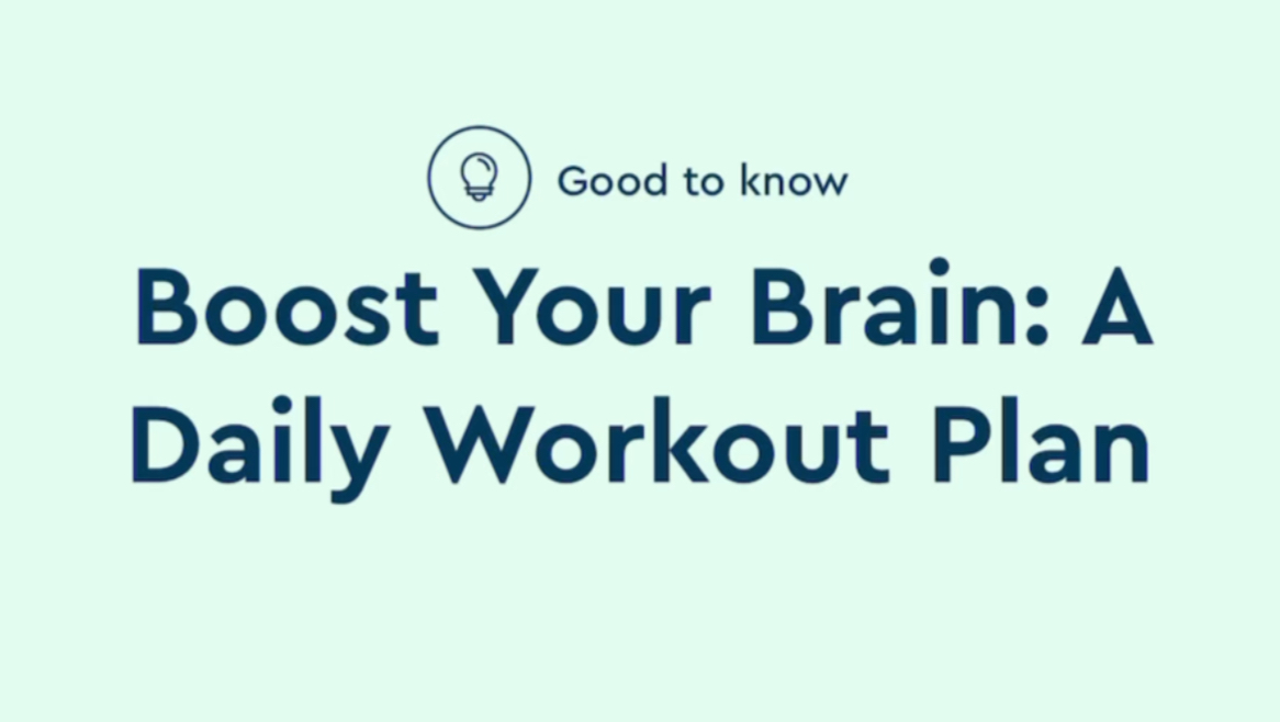 Boost Your Brain: A Daily Workout Plan「英语1分钟」 BlinkistShorts哔哩哔哩bilibili