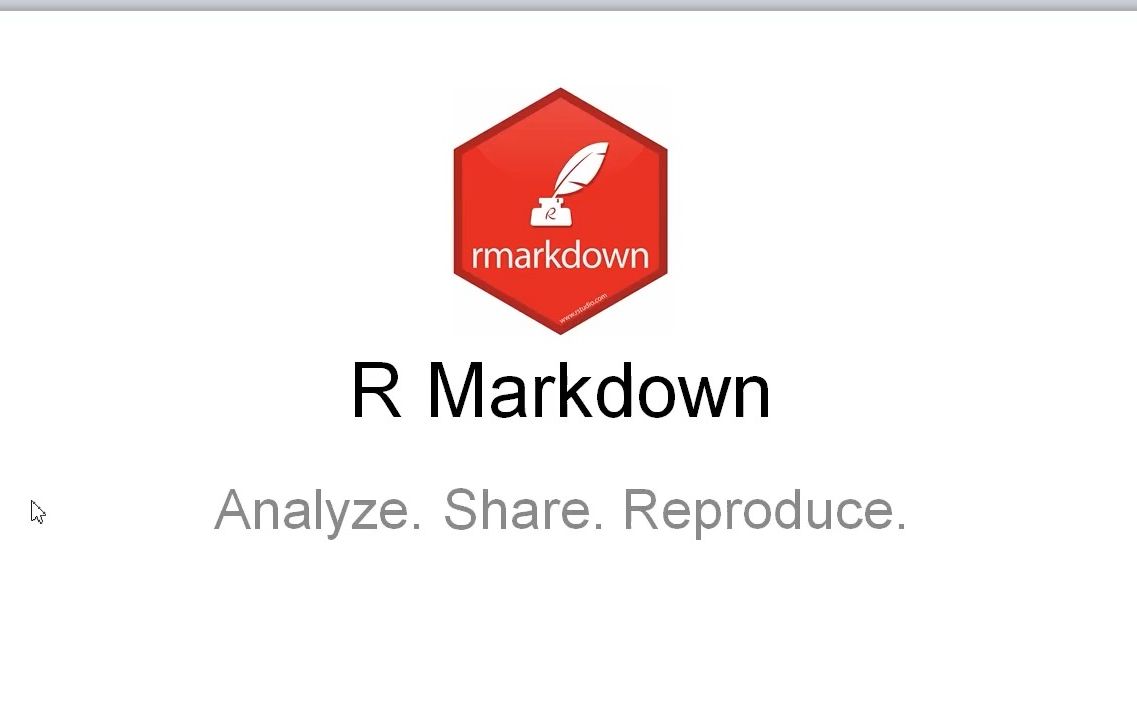 [图]【干货】从零开始的RMarkdown入门教程