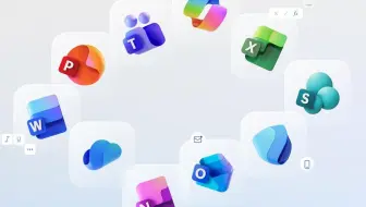 Microsoft 365新图标动态展示，微软还是很懂设计的