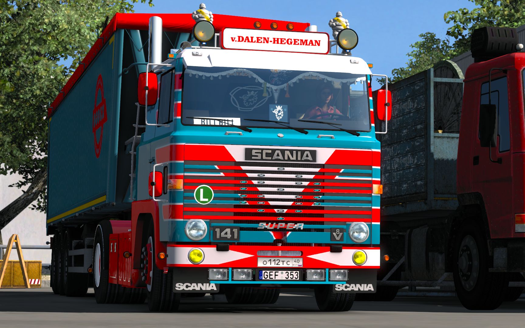 【欧洲卡车模拟2】#老车情怀 驾驶斯堪尼亚141m运输小麦前往莫斯♂尻