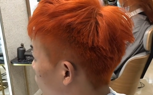 男生发型男士发型男士发色推荐脏橘色