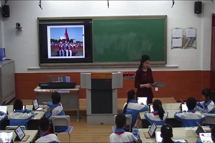 [图]人音版小学音乐一上《3国旗国旗真美丽》[王靖]【市一等奖】优质课公开课教学视频