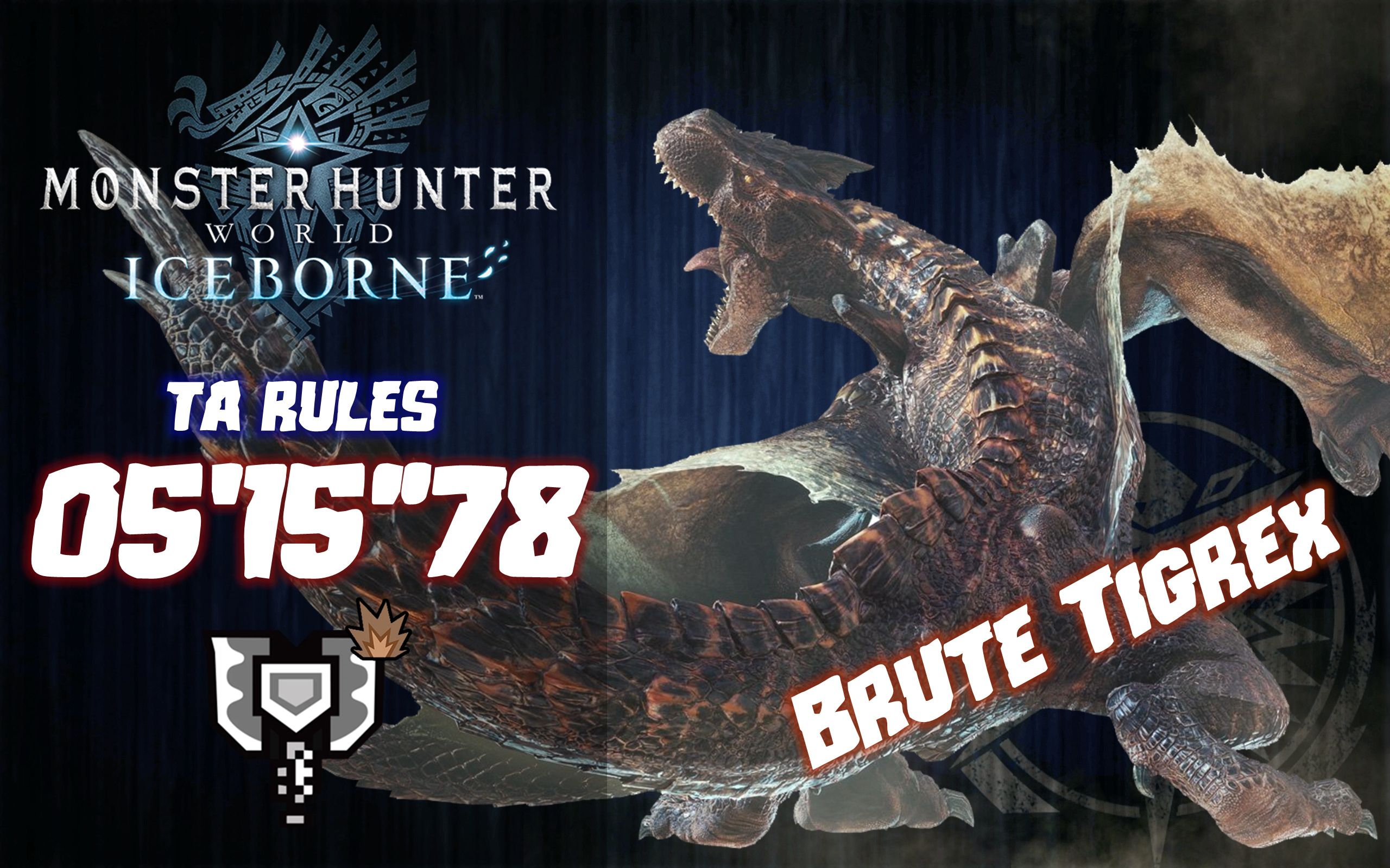 【迟道秋日祭】【mhwi】单人组 盾斧 黑轰龙 05