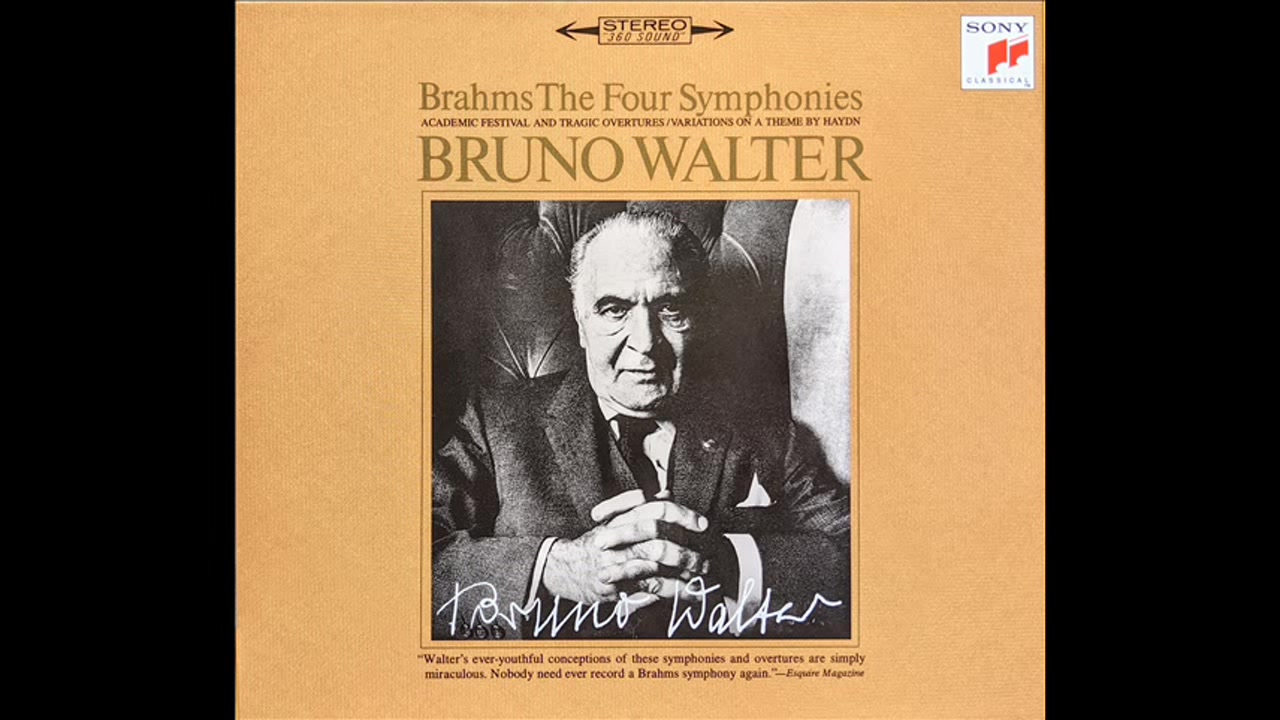 [图]布鲁诺·瓦尔特 勃拉姆斯第四交响曲 Bruno Walter - Brahms Symphony No. 4 in E Minor, Op. 98