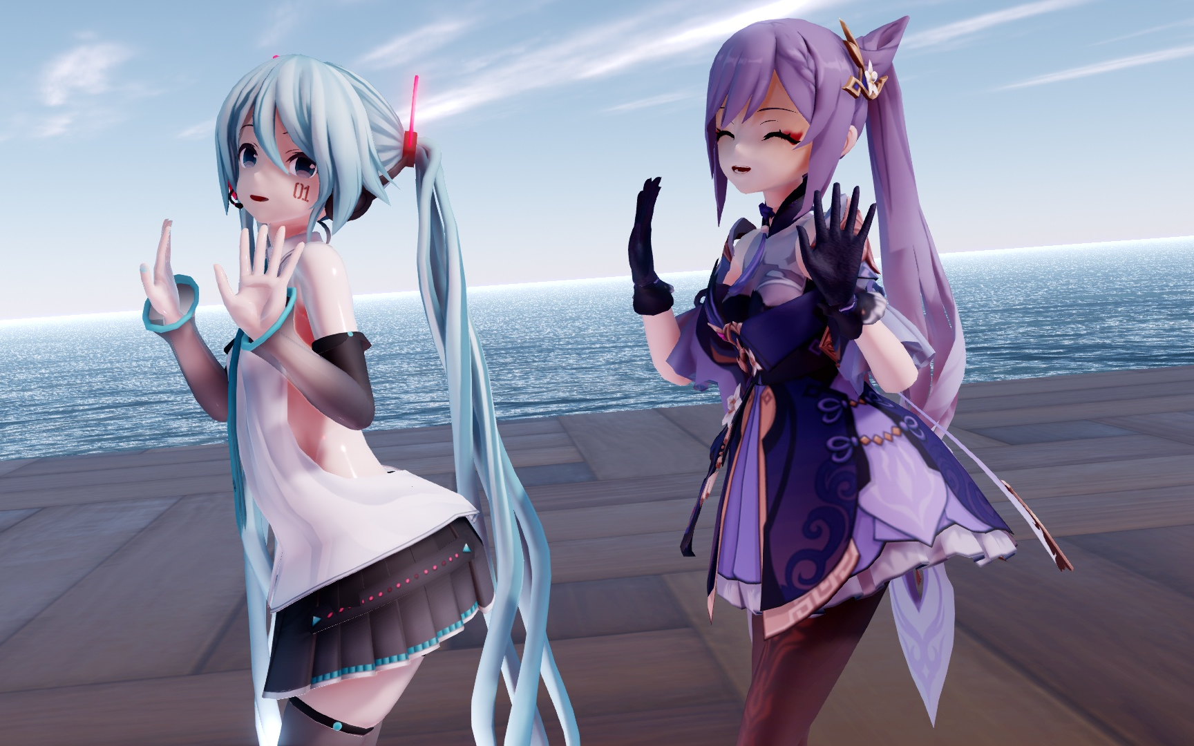 初音x刻晴summertime