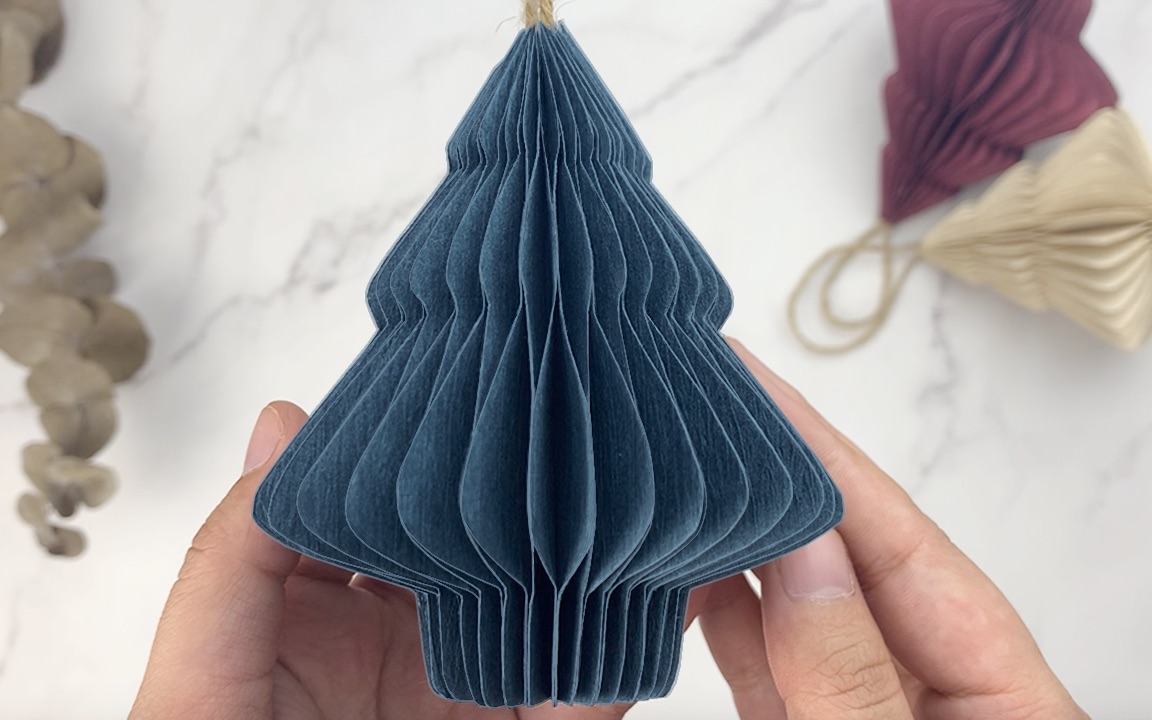 立体圣诞树装饰制作(组合纸艺)Christmas Tree Craft哔哩哔哩bilibili