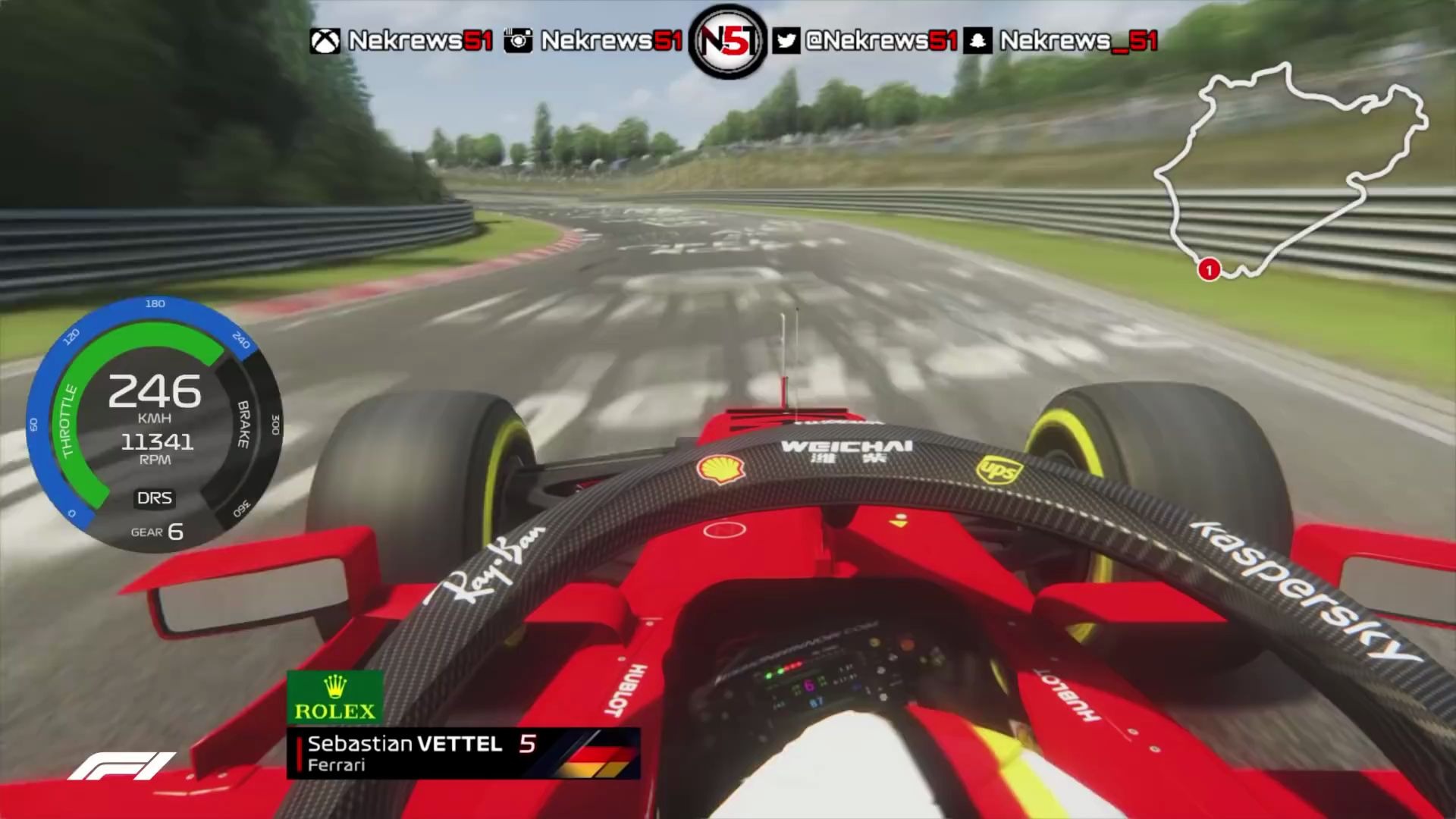 【神力科莎】f1赛车纽北单圈(sf1000-vet)