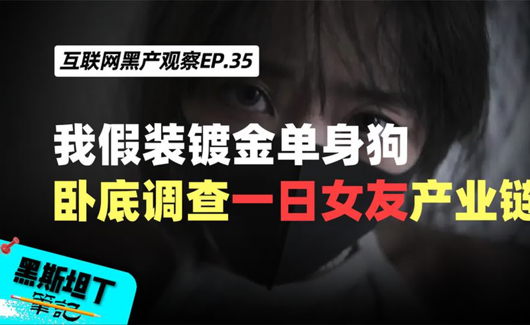 我假装镀金单身狗,卧底调查一日女友产业链,探秘地下情色交易哔哩哔哩bilibili