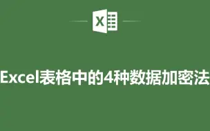 Download Video: EXCEL表格中的4种数据加密法