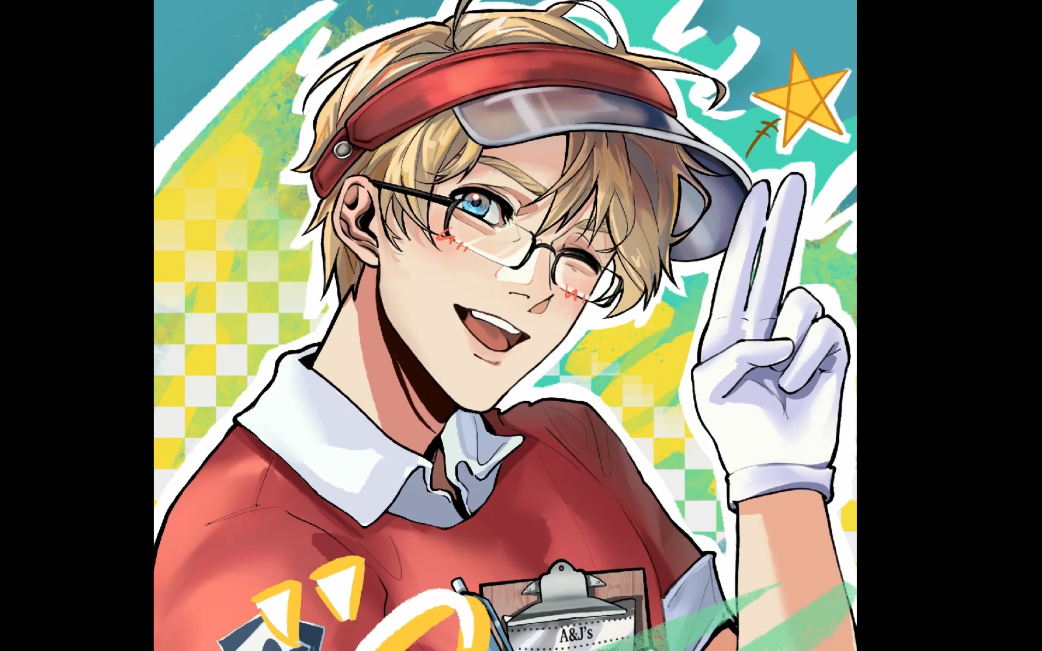 【绘画过程/aph】美国小伙立正了