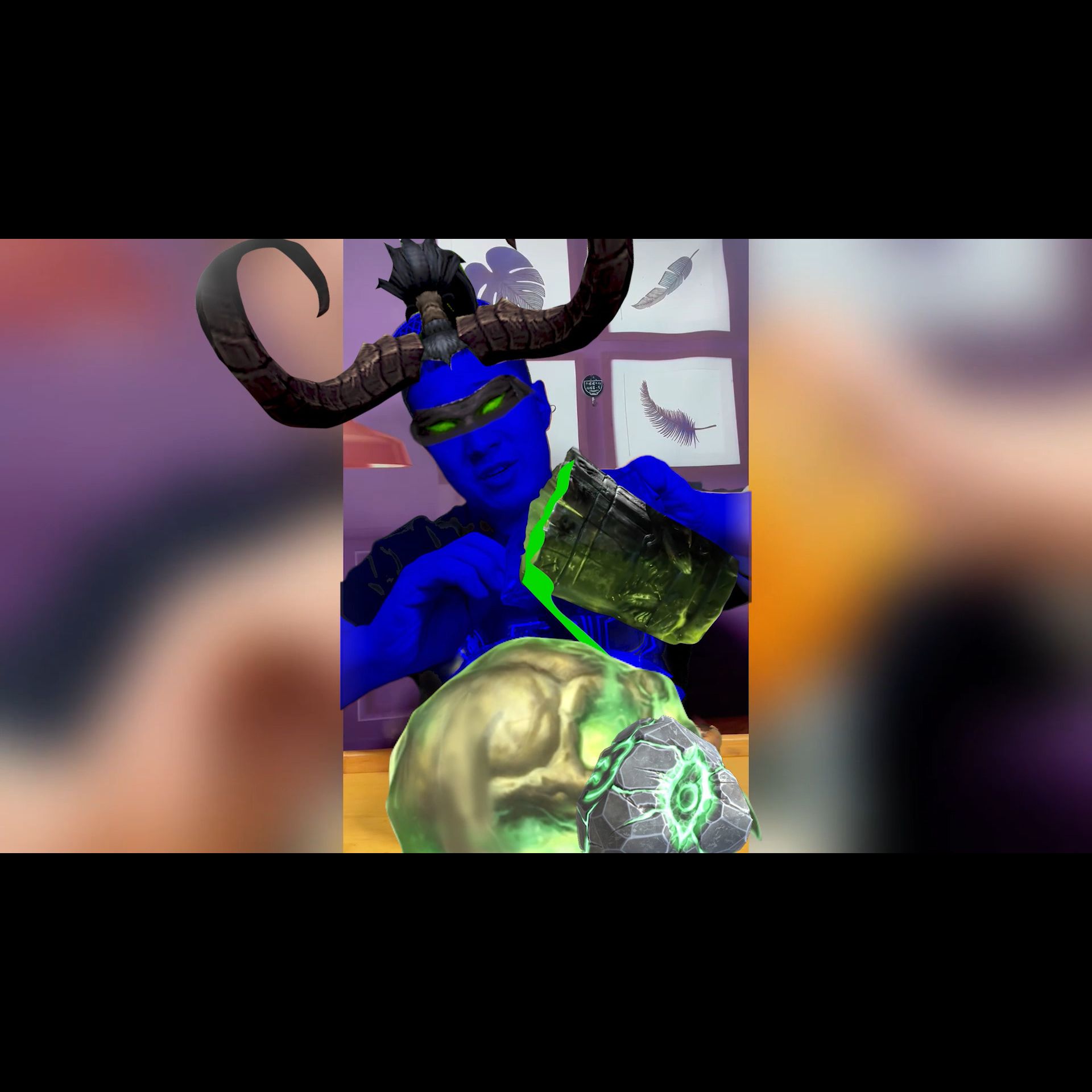 伊利丹享用古尔丹头骨珍贵视频