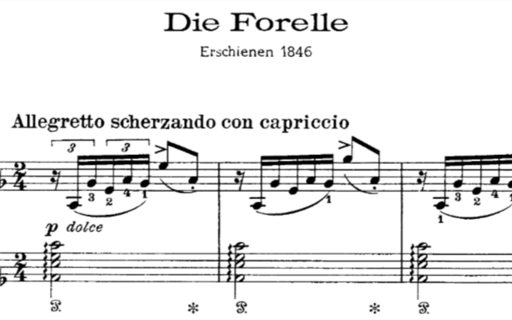 [图]（手小的痛)《Die Foelle》(鳟鱼)S.564 piano transcription after Schubert  (改编自舒伯特《鳟鱼五重奏》)