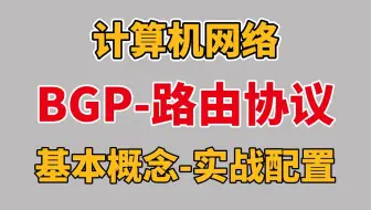 【计算机网络】全网最全BGP路由协议讲解，工作原理到实战配置，网络工程师小白也可轻松上手丨数通通信丨项目案例