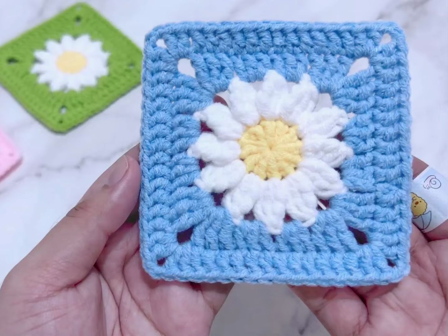 【creggys crochet】雏菊花片钩针钩织教程crochet _daisy flower