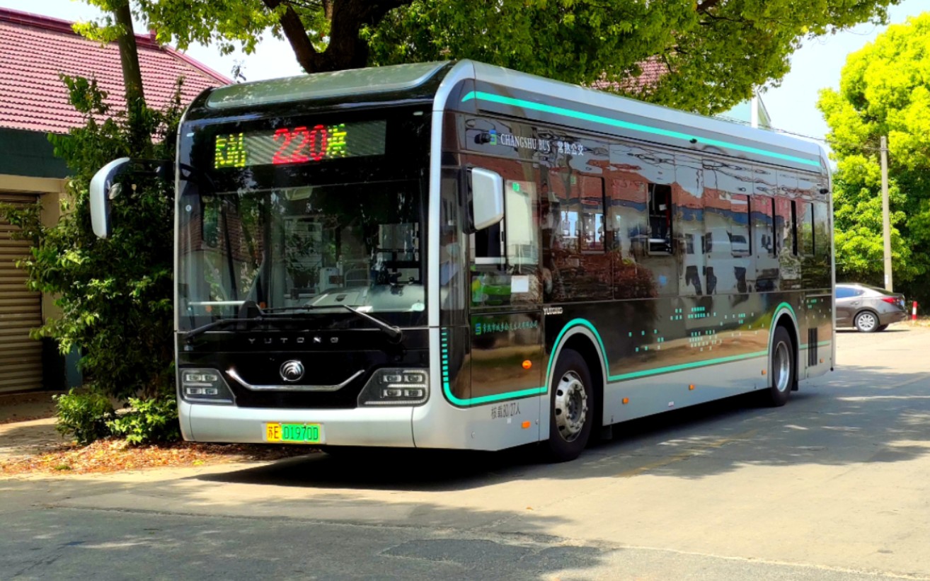 【站站飞】苏州常熟城乡公交220 宇通宇威纯电动 zk6106bevg5e(e10)