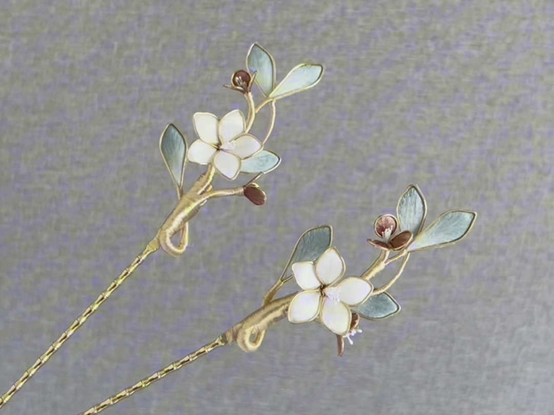 夏日百搭绒花发簪