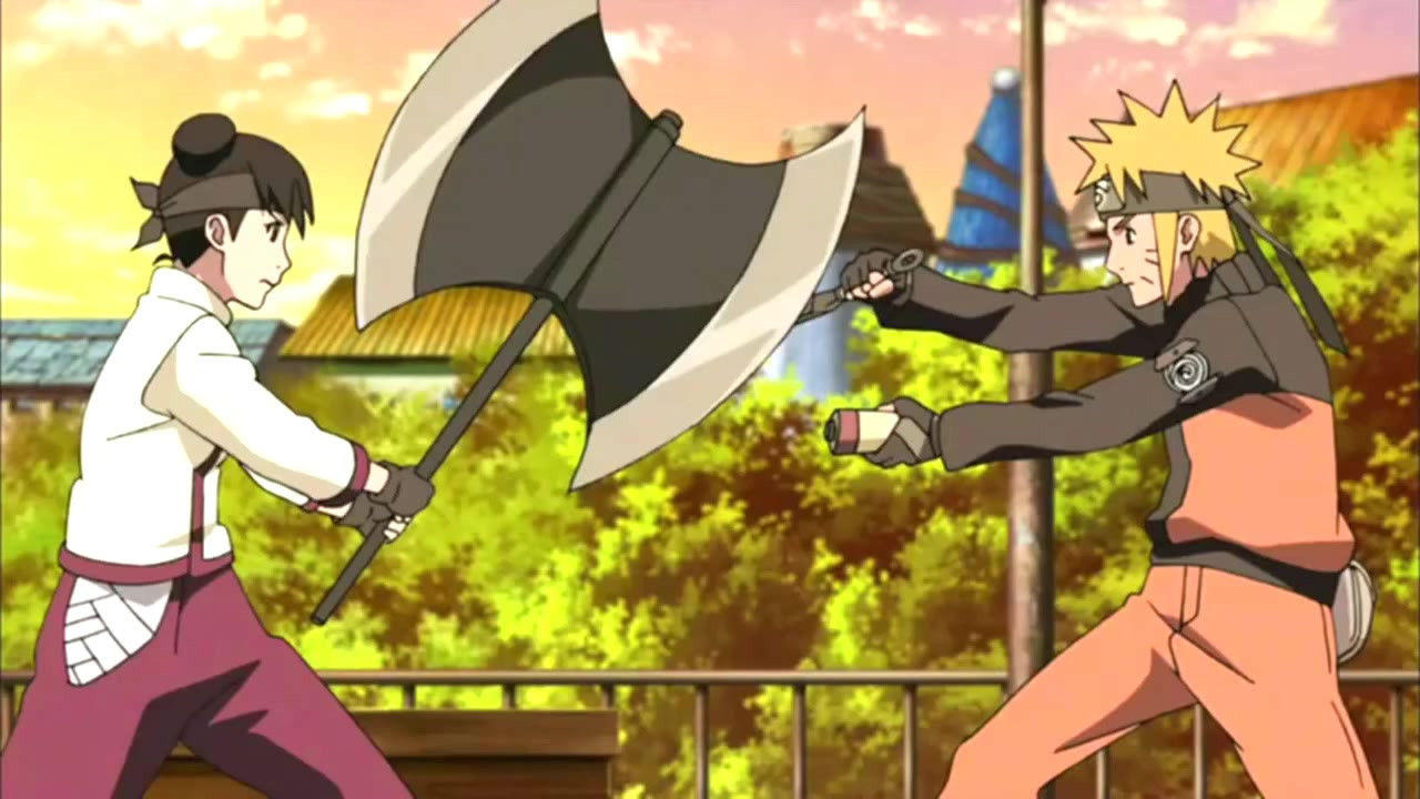 火影忍者:天天动了真怒,召唤出巨斧,要劈了雏田!