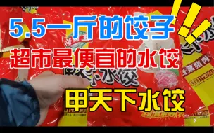 Descargar video: 试吃超市最便宜的水饺，5.5元一斤。比思念灌汤水饺还便宜，甲天下猪肉白菜水饺