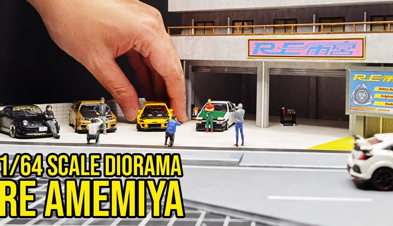 【场景】【RE Amemiya】1/64 雨宫 JDM Diorama 场景 | 场景+人偶 这是小车的绝配 你们觉得呢?留言区晒一下你们的场景哔哩哔哩bilibili