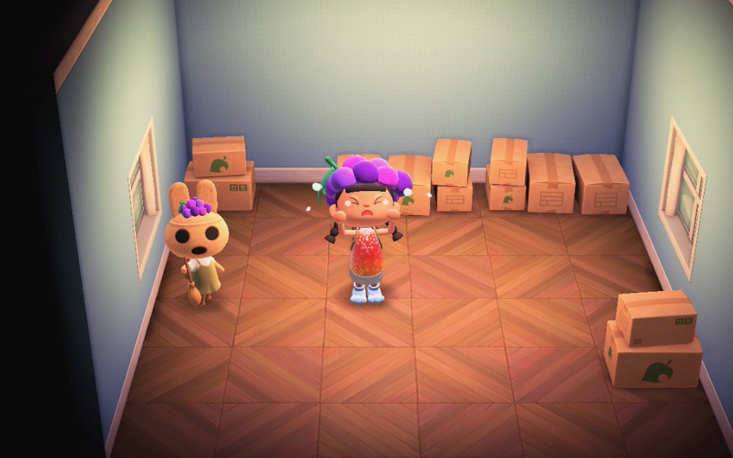 《动森》最初上岛的仰韶离岛了,还好一票刷到莫儿