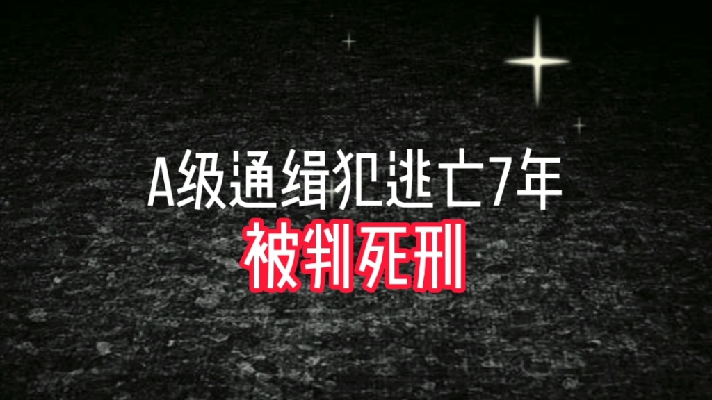 [图]A级通缉犯逃亡7年被判死刑