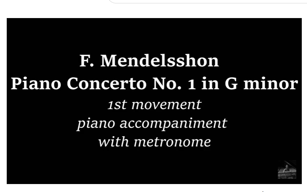 [图]【钢琴伴奏】Mendelssohn Piano Concerto No.1（Op.25）piano accompaniment 门德尔松g小调第一钢琴协奏曲伴奏