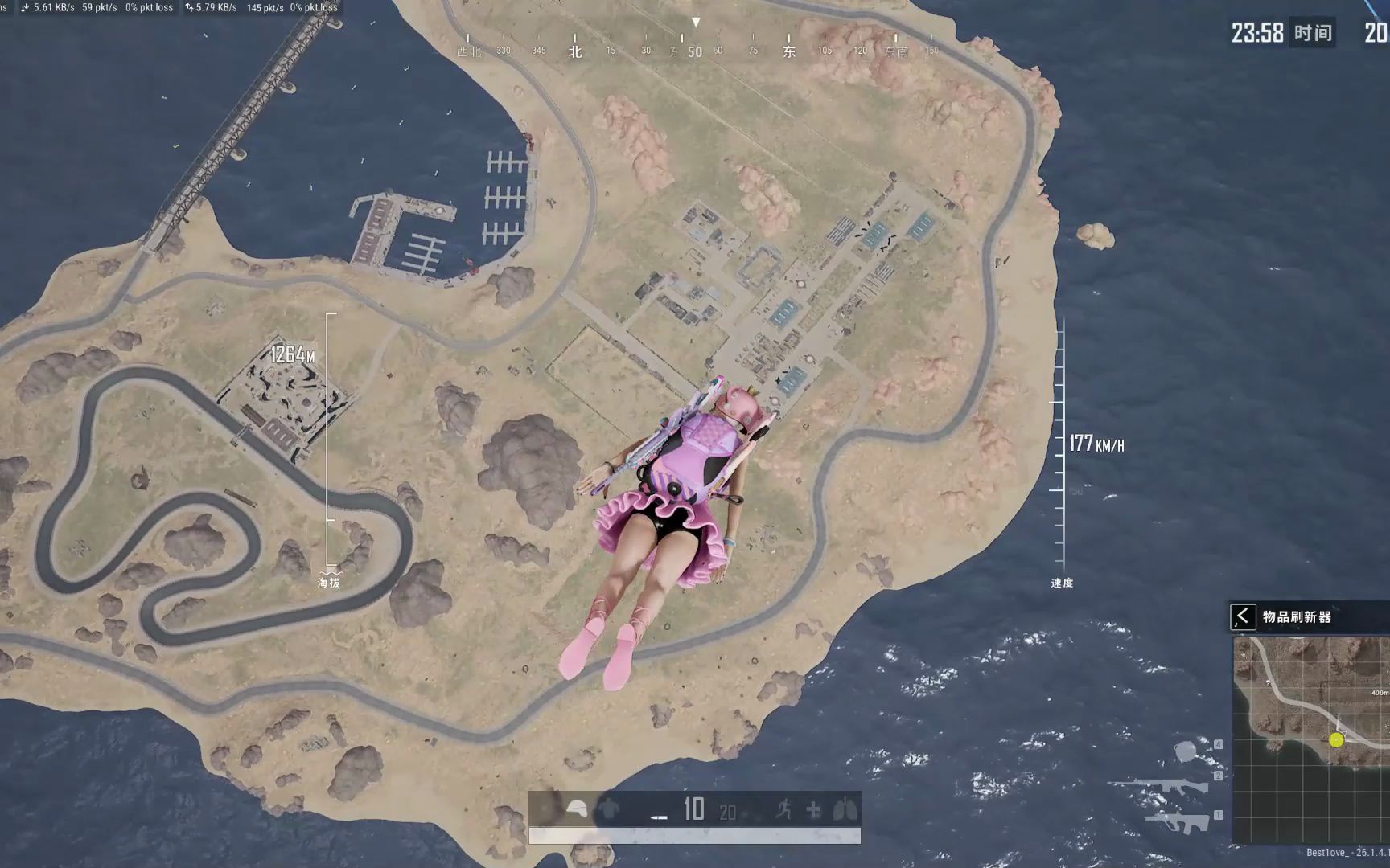 pubg悲喜女装全方位展示,全套猛男粉真不错