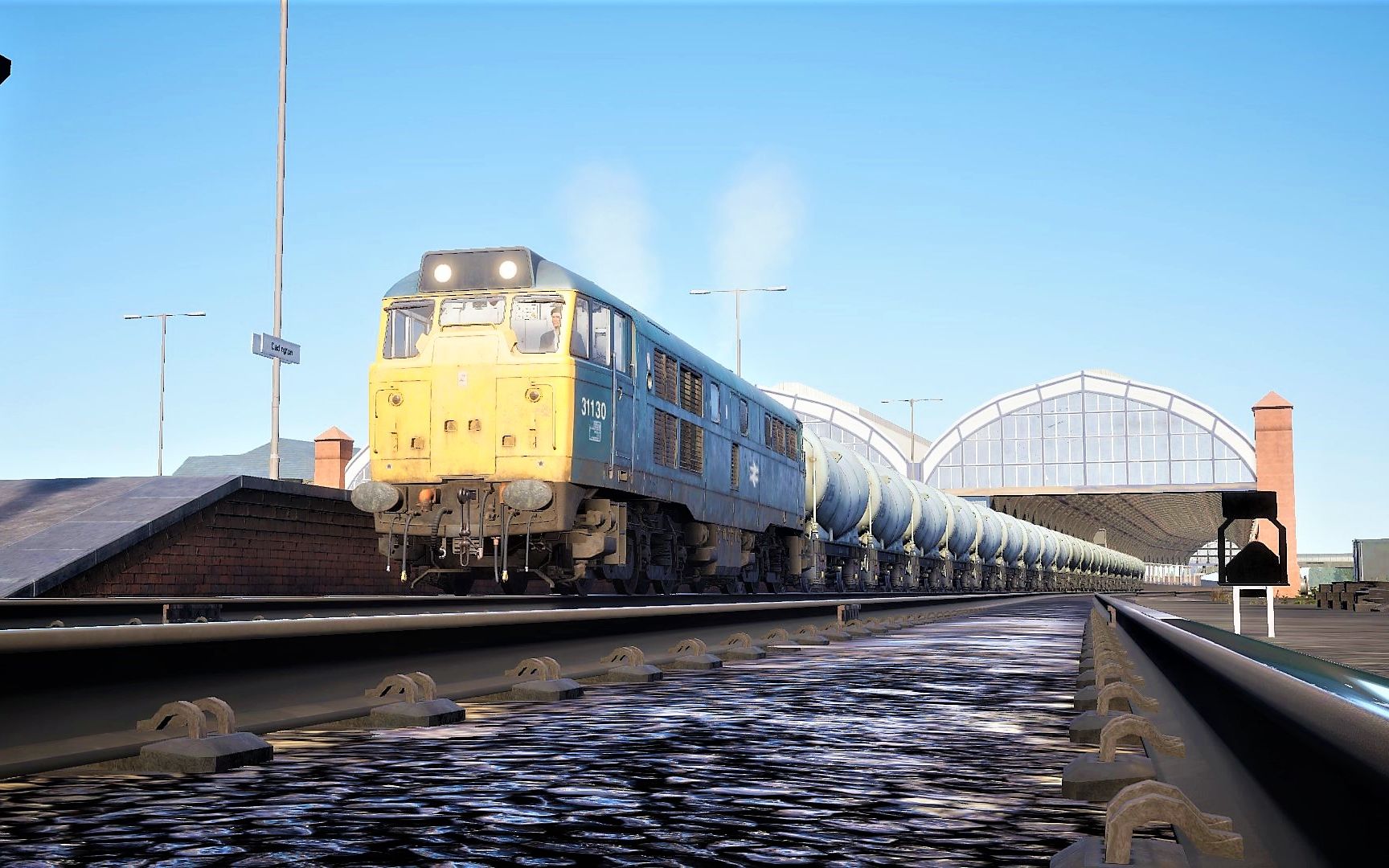 trainsimworld2使用class31型内燃机车运输水泥达灵顿火车站蒂斯编组