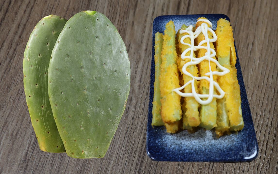 油炸仙人掌,这样做味道就像鸡柳一样