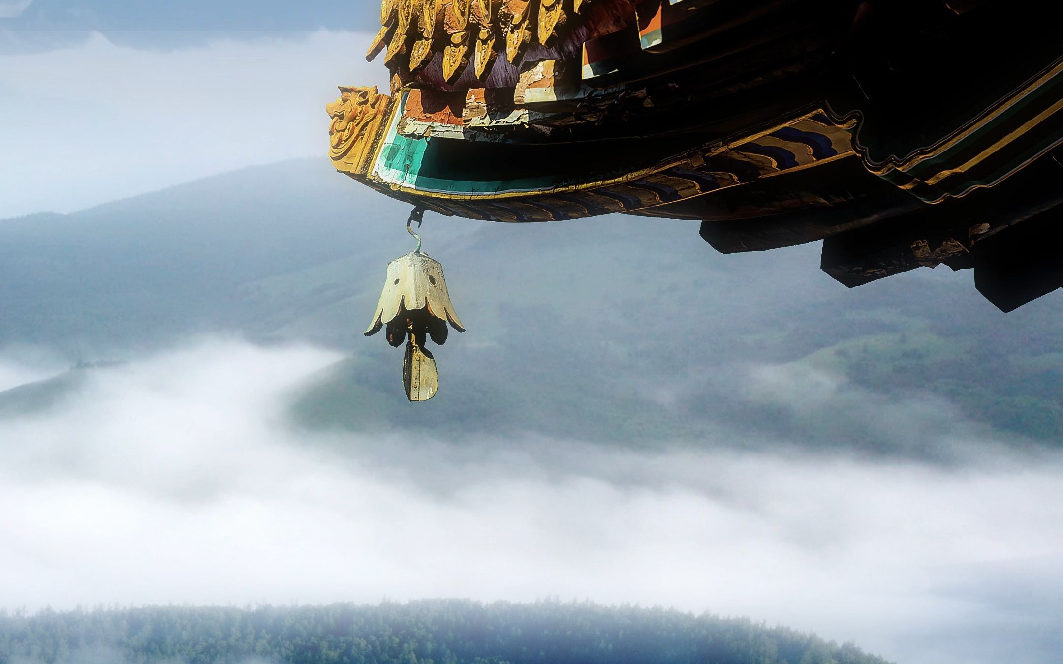 古刹晨钟暮鼓, __