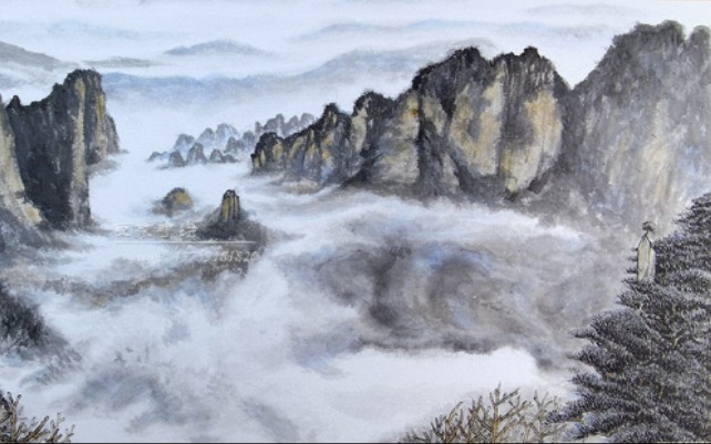 国画写意山水大好河山手绘教程步骤