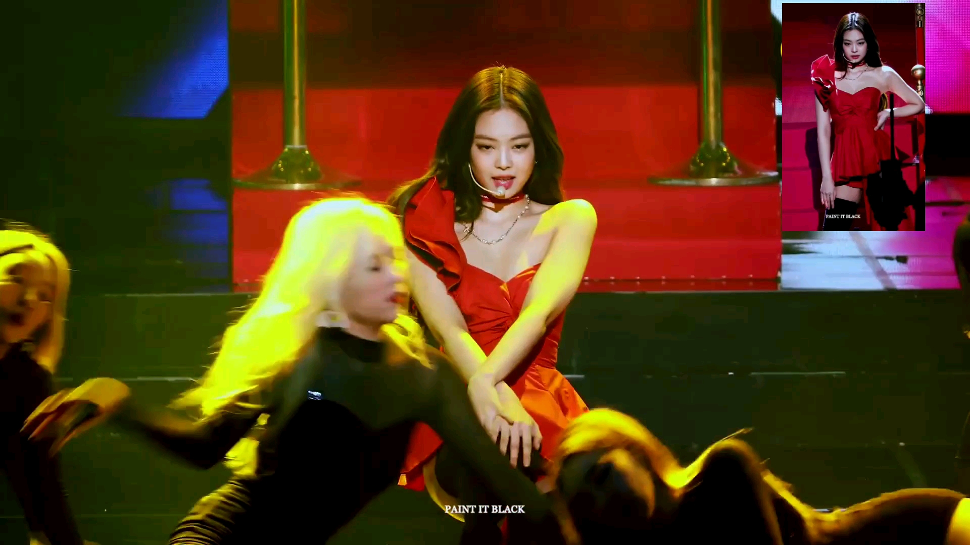 jennie红玫瑰solo被官方删除的神级舞台