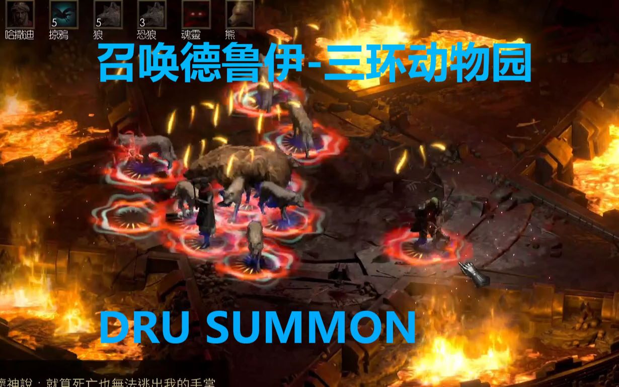 老王上线 暗黑2重制版2.4召唤德鲁伊三环动物园//Diablo2R 2.4 DRU Summon哔哩哔哩bilibili