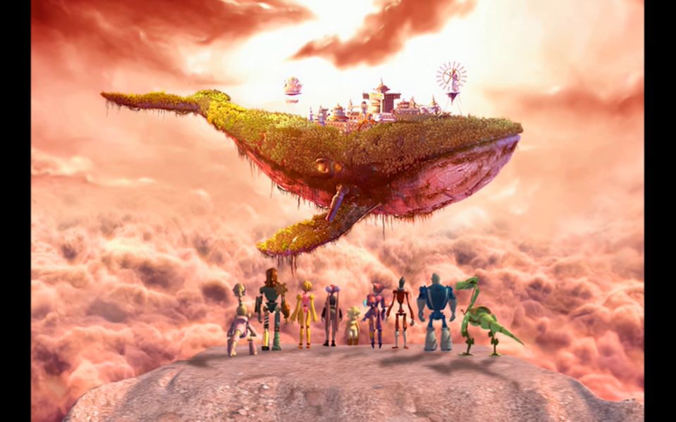 片尾曲《霞光》2021年 修复版超清画质音质mv 2005年的3d动画片_哔哩