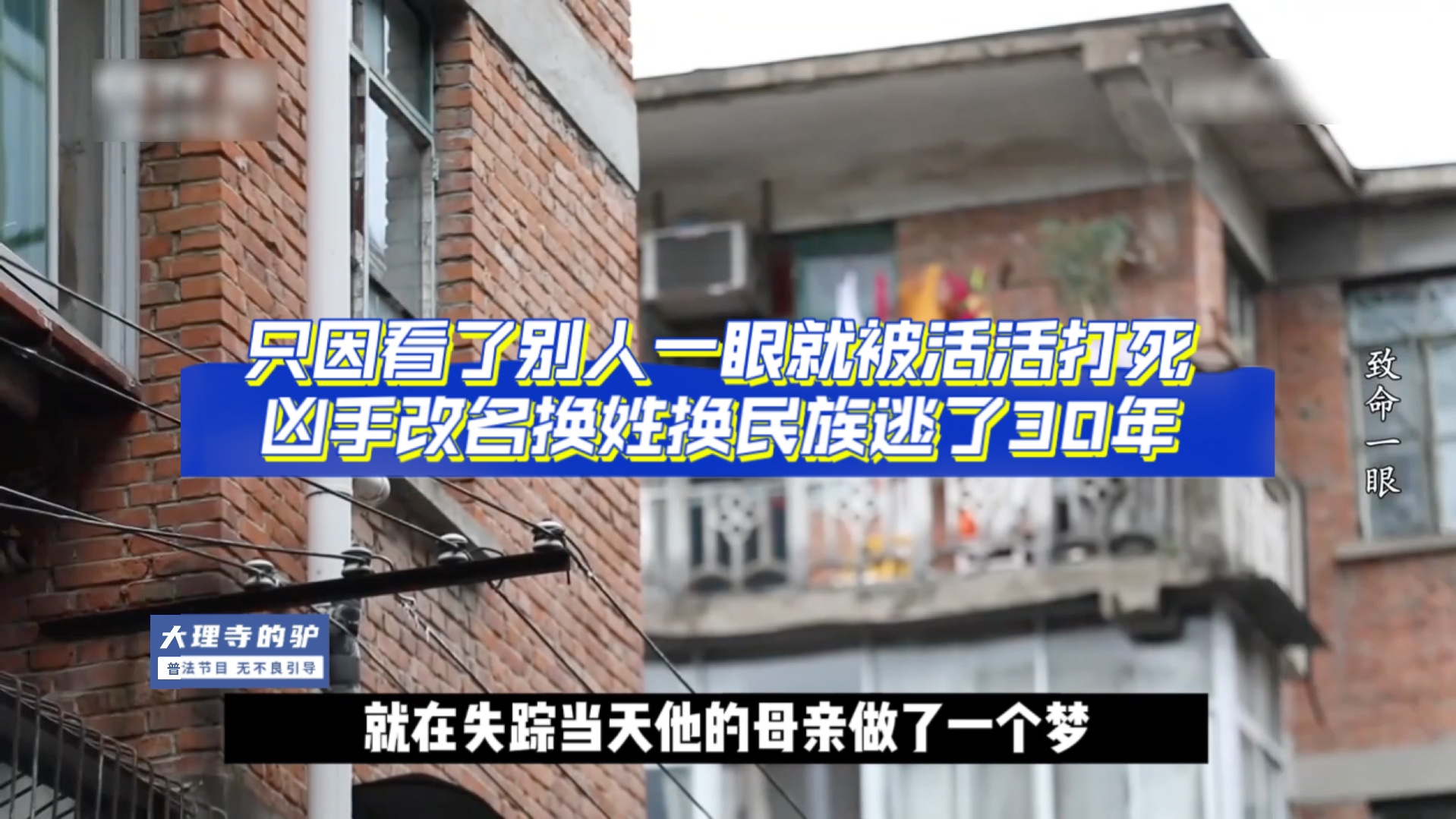 只因看了别人一眼就被活活打死,凶手改名换姓换民族逃了 30 年哔哩哔哩bilibili