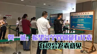 Video herunterladen: 贺一诚：希望各个界别都有代表 在议会发表意见