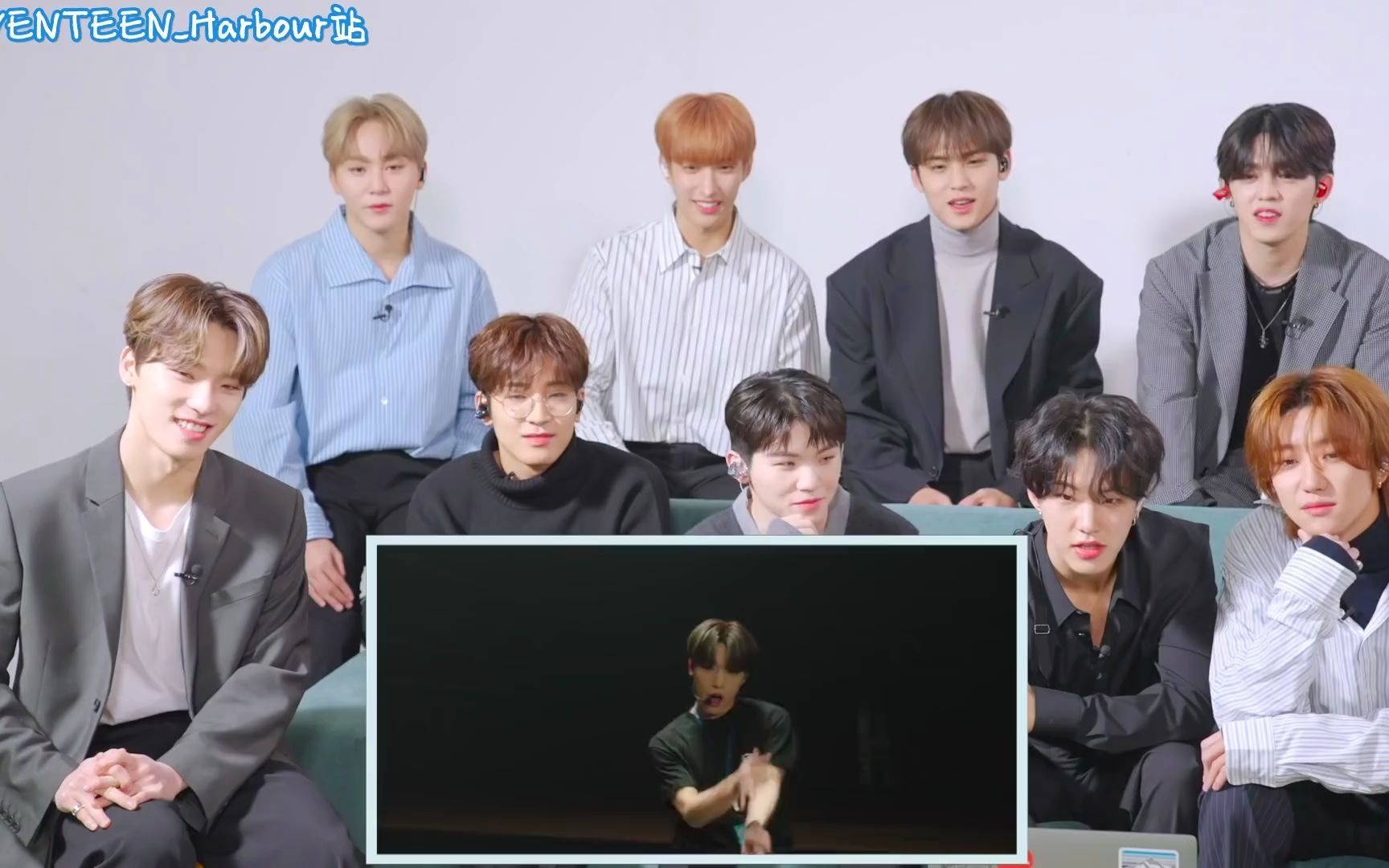 [图][SVT_Harbour中字] 210112 SEVENTEEN Reacts To Home;Run Performance