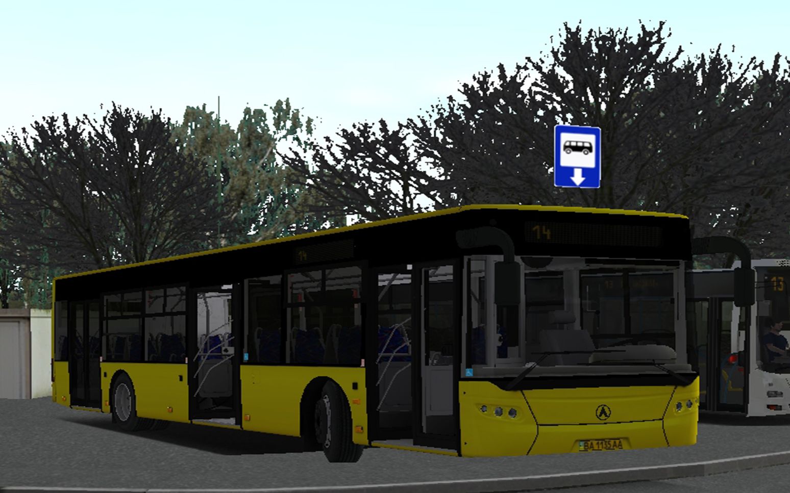 【omsi2】驾驶乌克兰制造laz a183城市客车于schelkovo地图14路