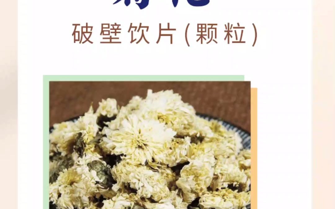 瑞药金方菊花破壁饮片(颗粒)哔哩哔哩bilibili